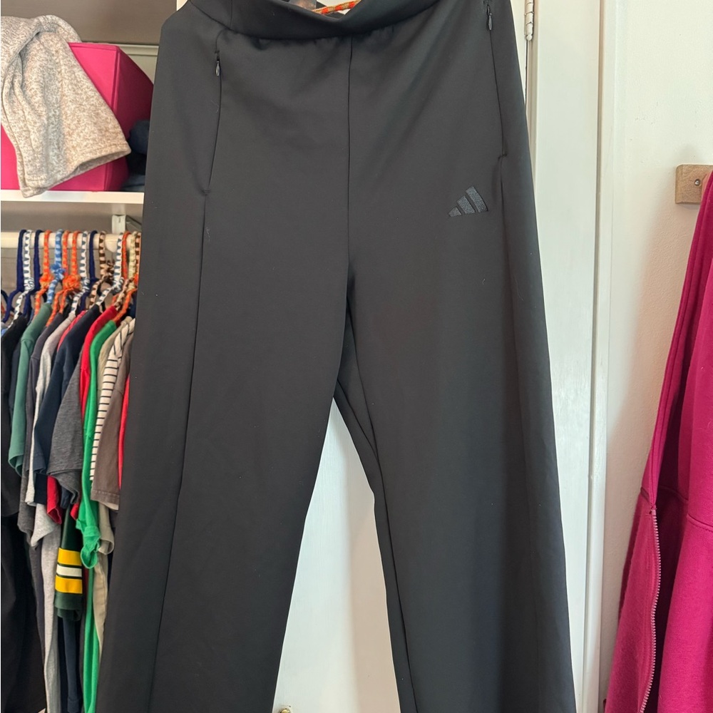 adidas Black  wide leg pants